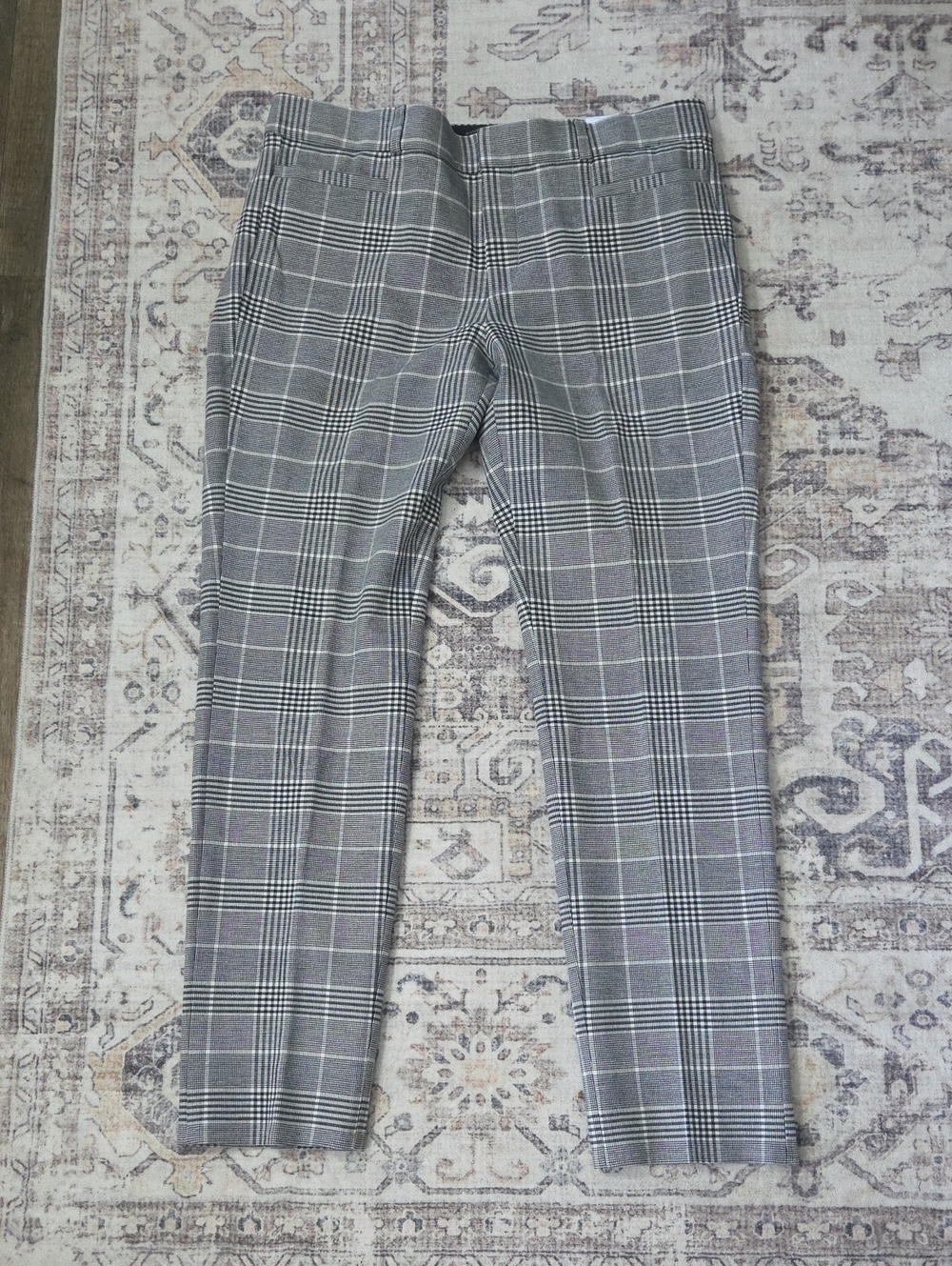 Banana Republic Womens Gray Plaid Dress Pants